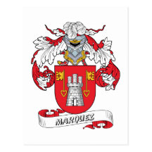Marquez Family Crest Postcards
