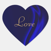 Marquis Blue Heart Love Sticker
