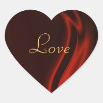 Marquis Red Heart Love Sticker