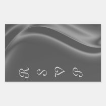 Marquis Silk Silver RSVP Sticker