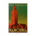 Marrakech Hotel de la Mamounia posters by RetroCommunications Marrakech Hotel de la Mamounia posters