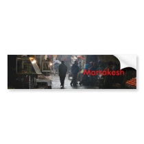 Marrakesh souk in Morocco Bumper Stickers