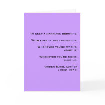 Marriage advice - card (V-day) by Horseshoes3 Marriage advice - card (V-day)