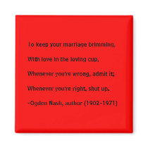 Marriage advice - magnet by Horseshoes3 Marriage advice - magnet