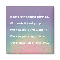 Marriage advice - magnet by Horseshoes3 Marriage advice - magnet