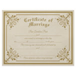Marriage Certificate Personalized Flyer