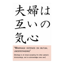 Marriage depends on mutual understanding posters