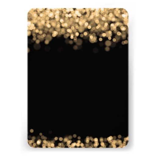 Marriage / Elopement Gold Lights Invitations