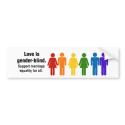 Marriage Equality Bumper Sticker bumpersticker