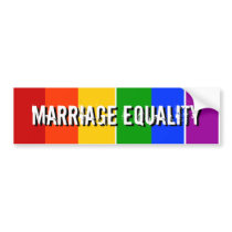 MARRIAGE EQUALITY BUMPER STICKER