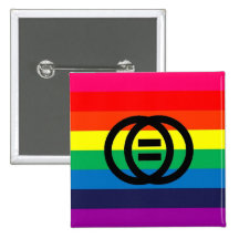 Marriage Equality Rainbow Button