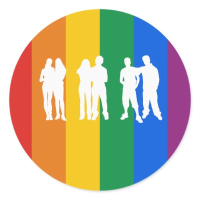Marriage Equality T-shirt Round Sticker by gay_pride