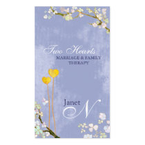Marriage + Family Therapist Monogram Business Card business cards