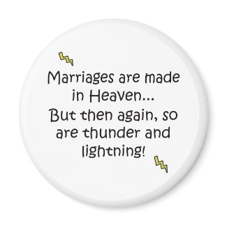 Marriage Made In Heaven magnet