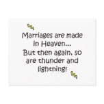 Marriage Made In Heaven Post Card