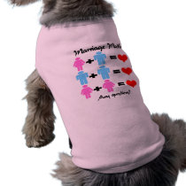 Marriage Math Dog Shirts pet clothing by wingedturtle Marriage Math Dog Shirts pet clothing