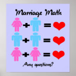 Marriage Math Poster