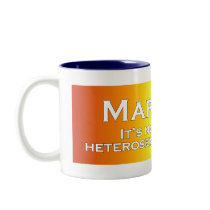 Marriage ~ Not Just For Heterosexuals (Rainbow) mugs by The_Speech_Zone Marriage ~ Not Just For Heterosexuals (Rainbow) mugs
