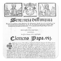 Marriage of Henry VIII and Catherine of Aragon Square Stickers