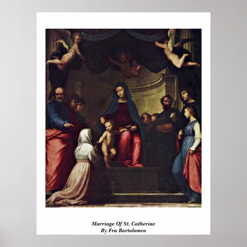 Marriage Of St. Catherine By Fra Bartolomeo Print