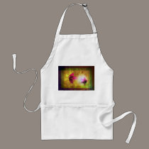 marriage of Titania; Salmon berry floral duet aprons