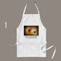 marriage of Titania; Salmon berry floral duet aprons