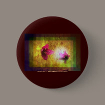marriage of Titania; Salmon berry floral duet buttons