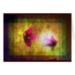 marriage of Titania; Salmon berry floral duet Card