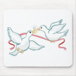 Marriage Propsal Doves mousepads