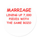 MARRIAGE stickers