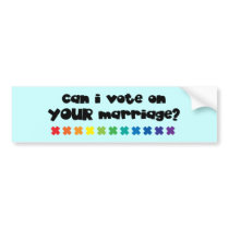 Marriage Vote bumper stickers by smallhandsdesigns Marriage Vote bumper stickers