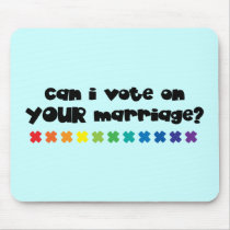 Marriage Vote mousepads by smallhandsdesigns Marriage Vote mousepads
