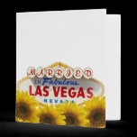 Married in Fabulous Las Vegas Album Yellow Daisies binders