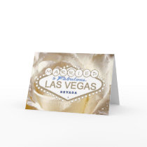 MARRIED In Fabulous Las Vegas Announcement Card by vegasdusoleil MARRIED In Fabulous Las Vegas Announcement Card
