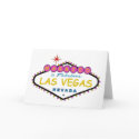 Married In Fabulous Las Vegas Announcement Card