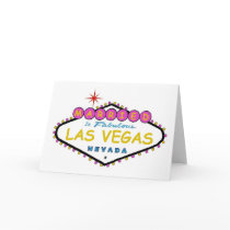 Married In Fabulous Las Vegas Announcement Card by vegasdusoleil Married In Fabulous Las Vegas Announcement Card
