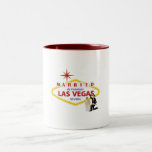 Married In Fabulous Las Vegas Bride & Groom Mug mugs