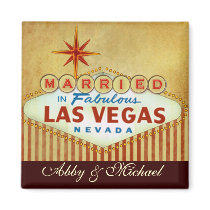 Married in Fabulous LAS VEGAS Magnet