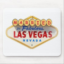 Married In Fabulous Las Vegas Mousepad