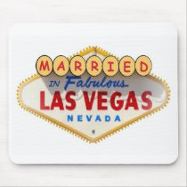 Married In Fabulous Las Vegas Mousepad by vegasdusoleil Married In Fabulous Las Vegas Mousepad