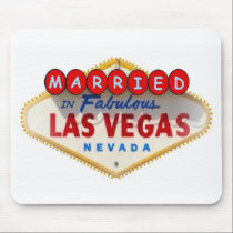 Married In Fabulous Las Vegas Mousepad