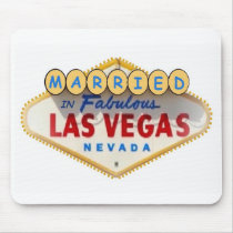 Married In Fabulous Las Vegas Mousepad by vegasdusoleil Married In Fabulous Las Vegas Mousepad