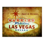 Married in Fabulous LAS VEGAS Post Card