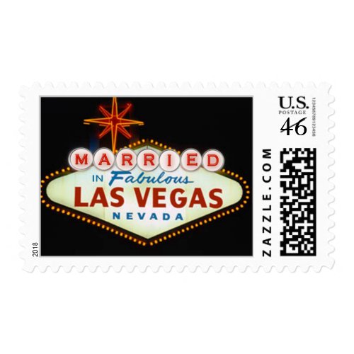 Married in Fabulous Las Vegas stamp