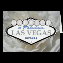 MARRIED In Fabulous Las Vegas Rose Card