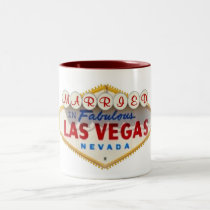 MARRIED In Fabulous Las Vegas Two Tone Mug