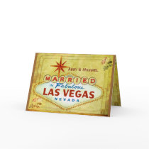 Married in Fabulous Las Vegas - Vintage Card
