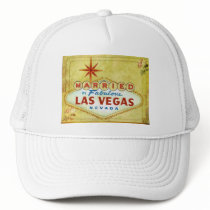Married in Fabulous Las Vegas - Vintage Trucker Hat