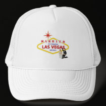 MARRIED In Fabulous Las Vegas with Bride & Groom H hats