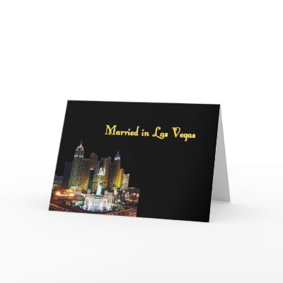 Married in Las Vegas Card by vegasdusoleil